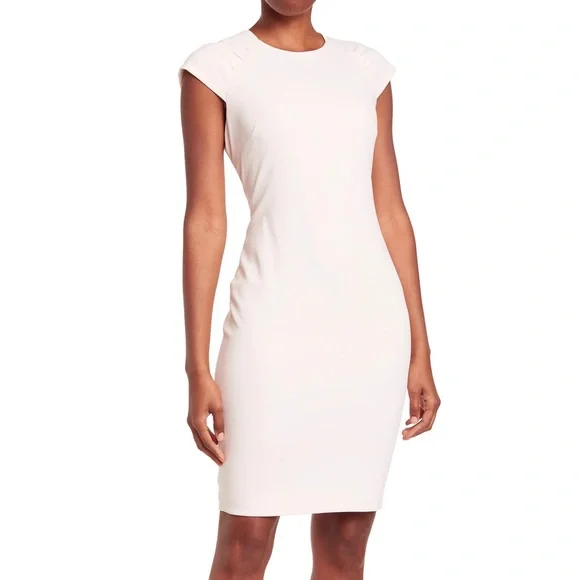 CALVIN KLEIN Cap Sleeve Lined Sheath Dress - Picture 1 of 9